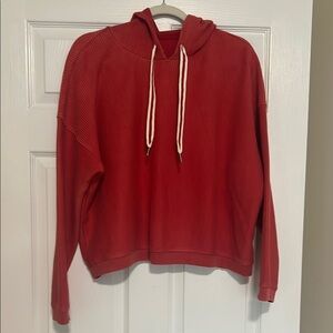 Aerie Red Hooded pullover